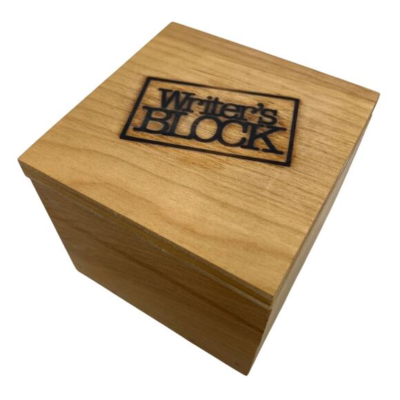 Vintage Writers Block Trinket Box Desk Accessory Author Journalist Novelty Gift - Picture 1 of 5